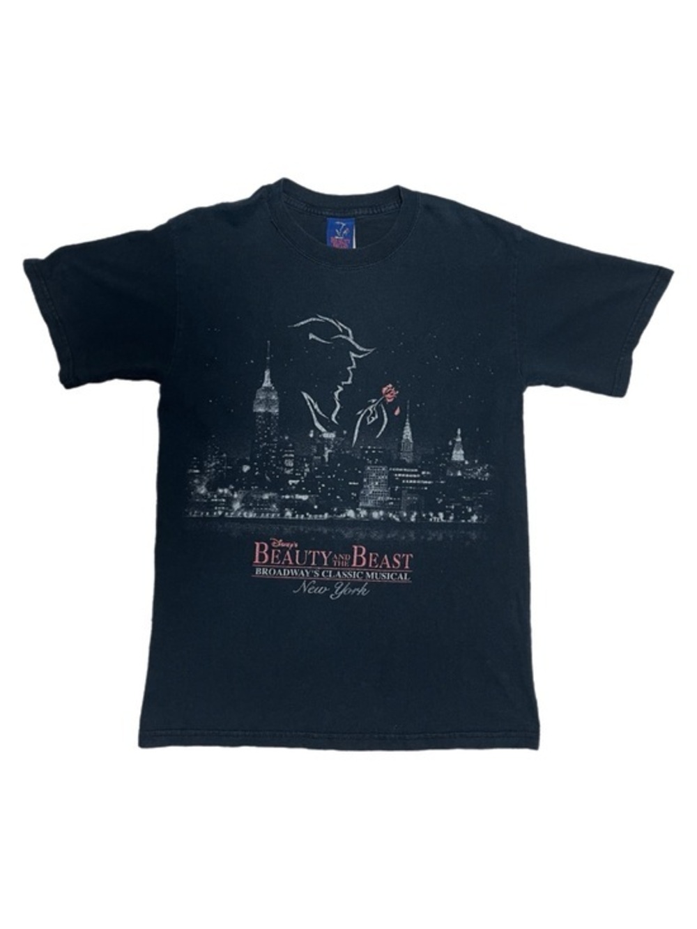Y2K 2004 DISNEY Beauty And The Beast Broadway NYC Tee